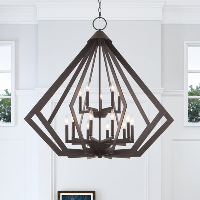 Lustre géométrique en métal 15 lumières Buckeys