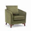 Upholstered Barrel Chair with Footstool-1488768572
