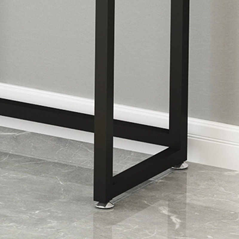 Console Table, White/Gray, 31.5" H x 47.2" W x 11.8" D, Black