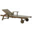 Kenneth 196cm Long Reclining Acacia Single Chaise