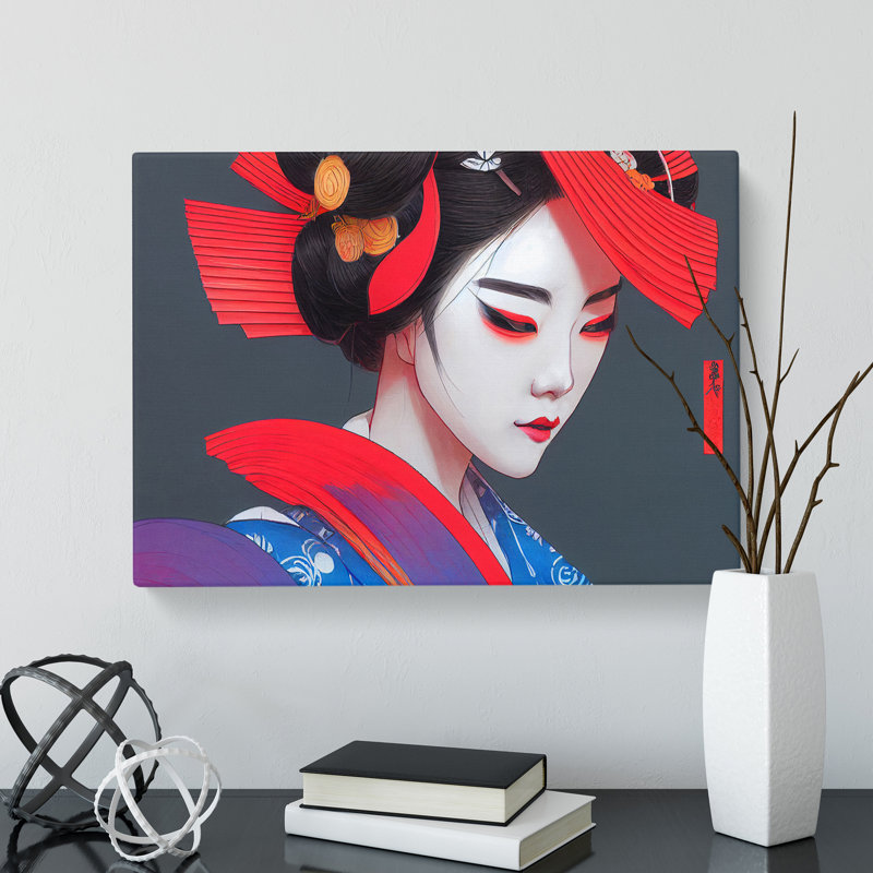 Sensational Geisha - Wrapped Canvas, 35cm H x 50cm W x 3cm D