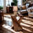 Handcrafted Mango Wood Twist Side Table – 22" Tall Rustic Accent Table