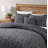 Design Studio Botanical Grey 4-Piece Stonewashed Jacquard Comforter Set-106461874