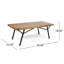 Causeuse d'extérieur avec table basse Canoga