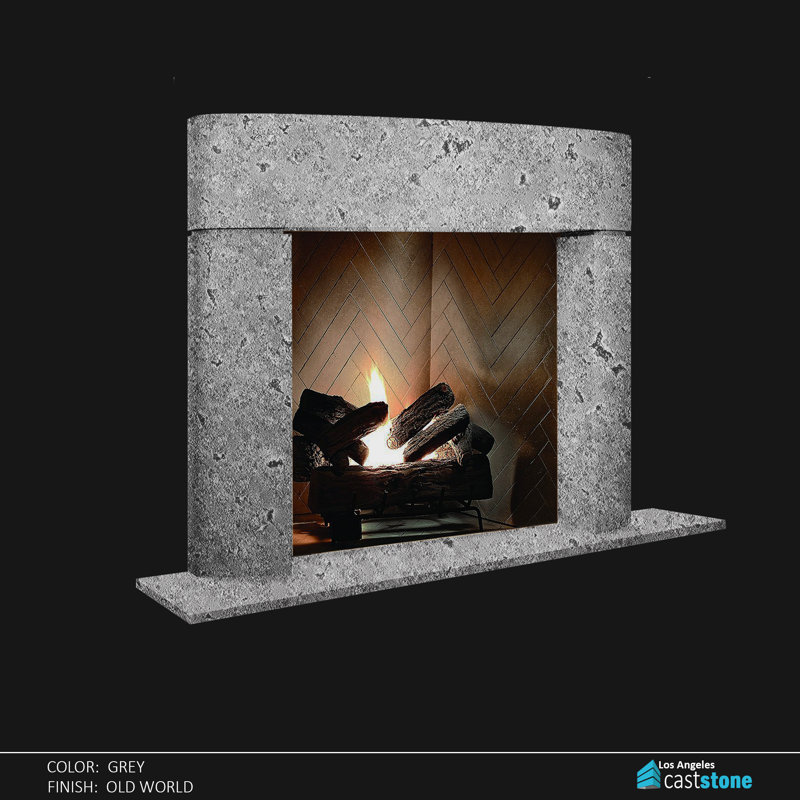 Vells Fireplace Surround, Gray Old World