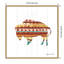 « sud-ouest vibes », art encadré "buffalo toile" Baltes