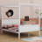 Wood Canopy Platform Bed-534843664