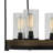 8 Light Chandelier Metal and Wood 39" H Hardwired Fixture