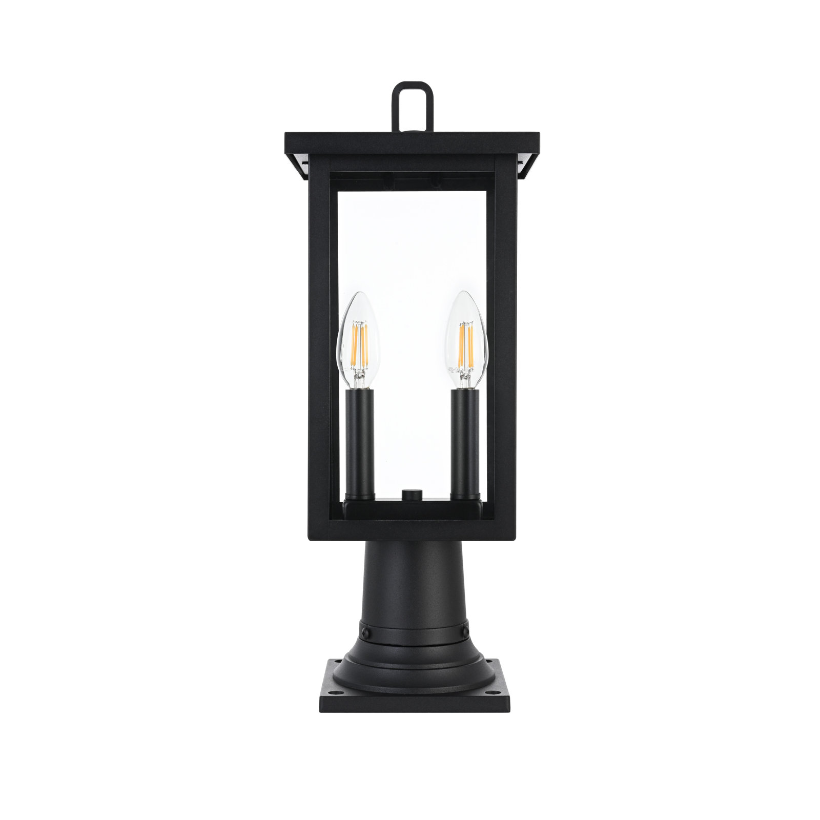 7" Iron Outdoor Post Light