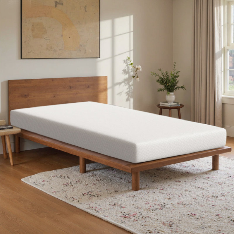  6-Inch Gel Memory Foam Mattress in a Box, Medium Firm Cooling Mattress for Pressure Relief & Full Body Support, Twin Size