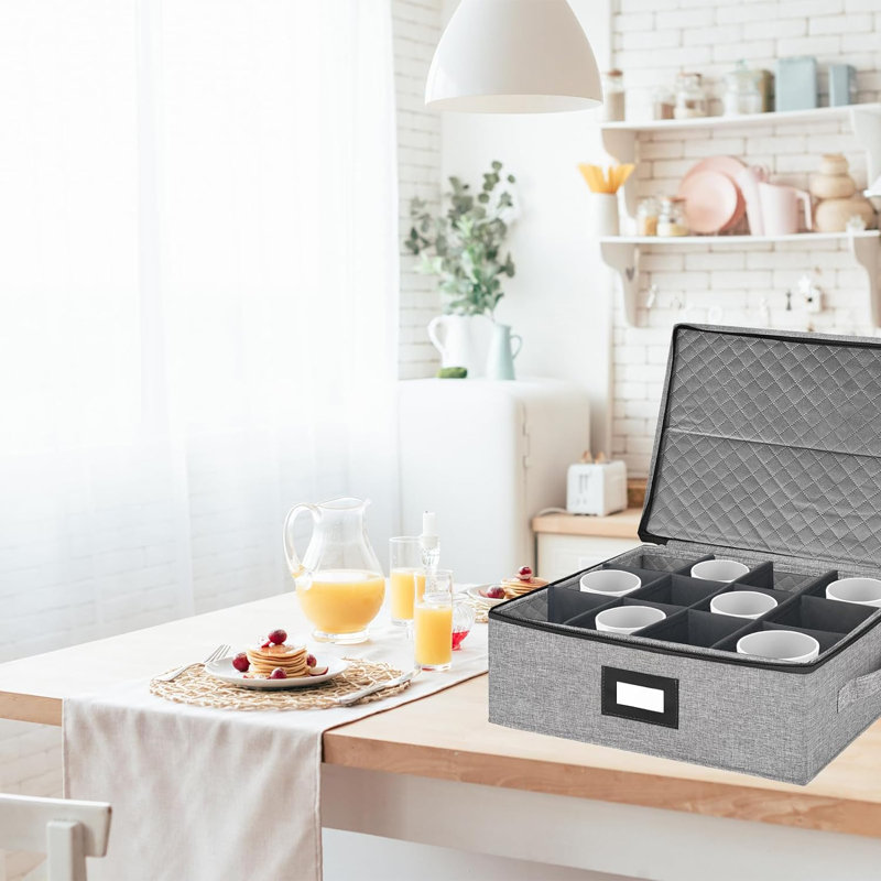 Rangement de tasses en tissu