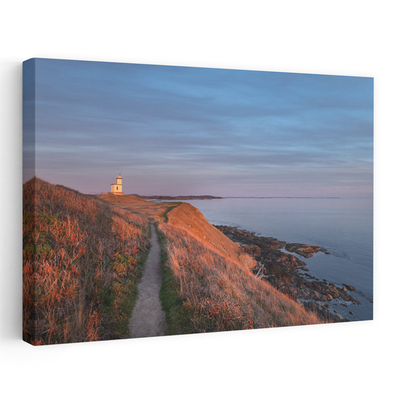 Lumière du soir au-dessus du paysage côtier bleu de Clever Point, H 24 po x l 16 po