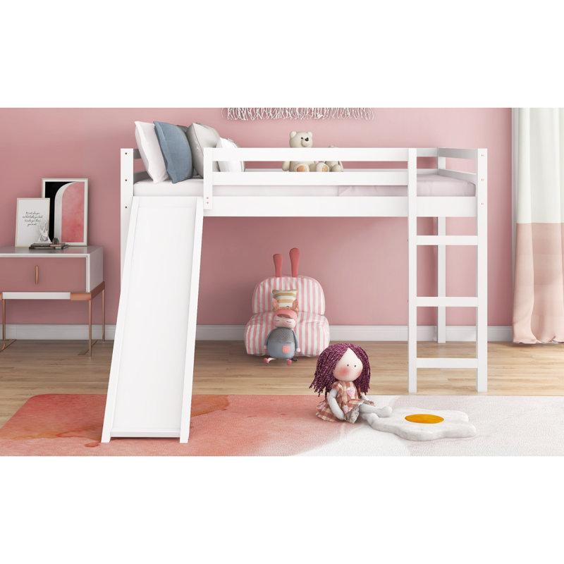 Lit mezzanine avec design multifonctionnel coulissant ANCIEN SKU: WFAAK