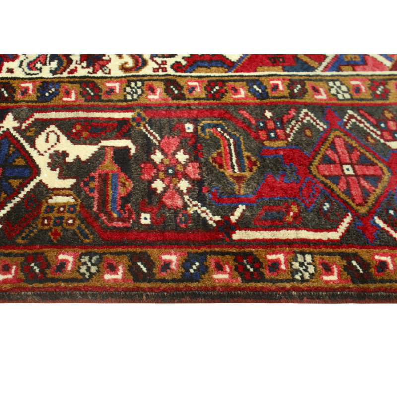 Oniya One-of-a-Kind 8'0" X 10'11" 1980s Wool Area Rug Charcoal