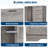 Wood Armoire Wardrobe Closet with 4 Drawers and Door, 43.3" H Bedroom Wardrobe Cabinet with Hanging Rod, Clothing Storage Cabinets, 4 Drawers Dresser with Storage Closet-637500783