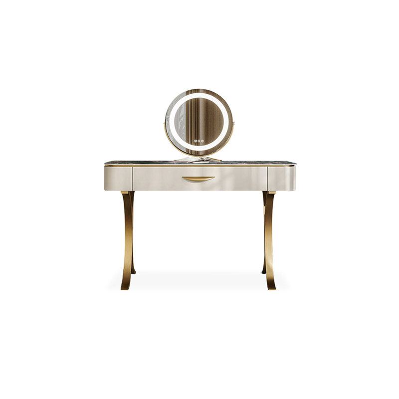 Makeup Vanity with Light mirror,1 drawers