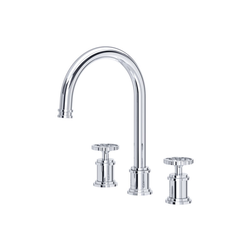 Armstrong Widespread Lavatory Faucet With C-Spout, Polished Chrome