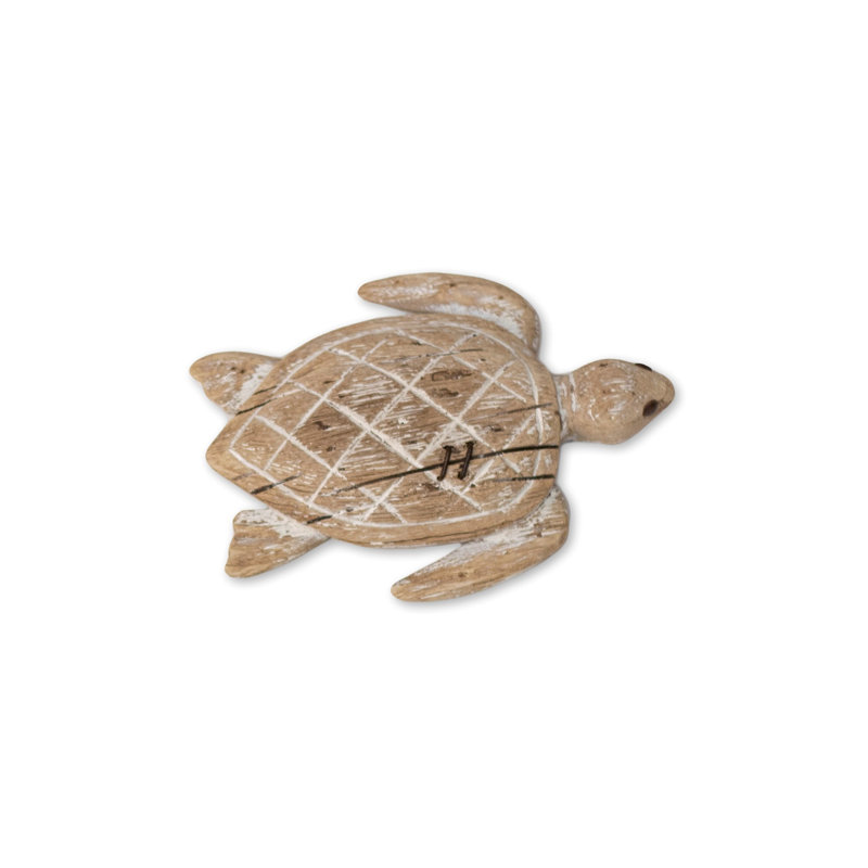 Tortue de fond sculptée, H 8 cm x l 6 cm x P 2 cm