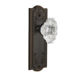 Grandeur Parthenon Plate Single Dummy with Biarritz Crystal Door Knob