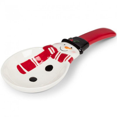 Happy Snowman Spoon Rest