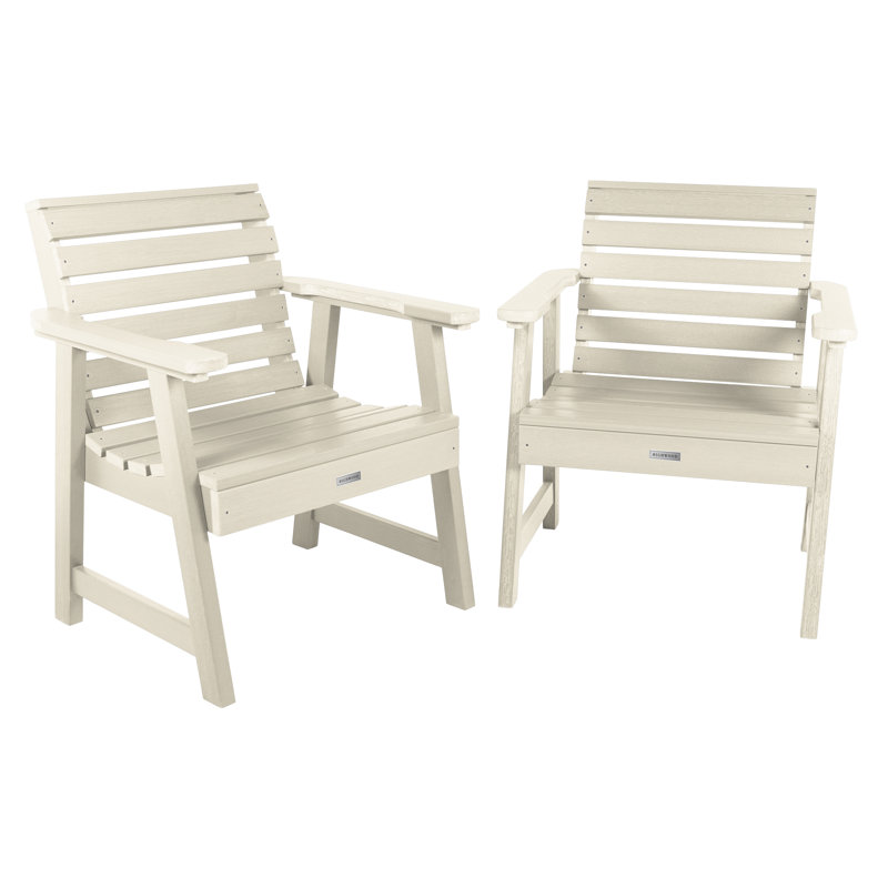 Midwest Wood Outdoor Lounge Chair, Whitewash