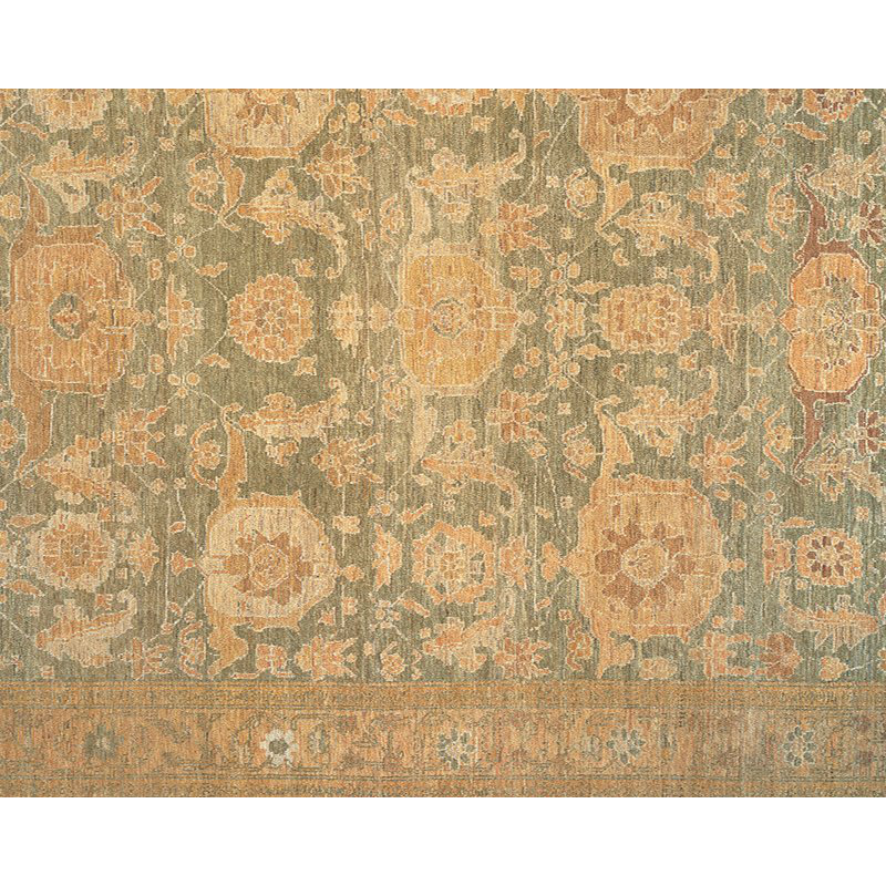 Sebastia Hand Knotted Wool Oriental Area Rug, Rectangle 12' x 16'