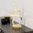 Golden Swirl 12W LED Table Lamp 16 in. - 3000K Warm Glow- Touch Dimming