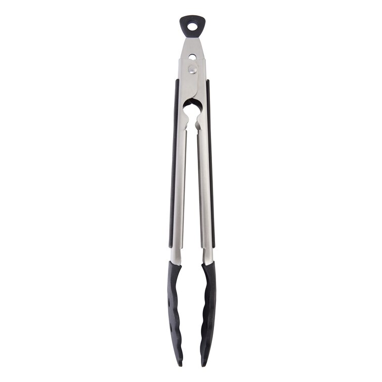 KitchenAid® Gourmet Stainless Steel Silver Utility Tongs, 12 in