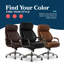 Fauteuil de bureau La-Z-Boy® Nova, technologie brevetée AIR ergonomique Support Technology, haut confort et soutien haut de gamme, cuir synthétique végétalien-93486612