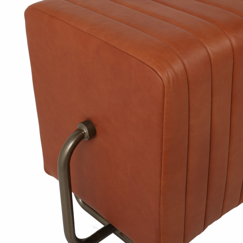 Bowen Felix 60" Genuine Leather Bench