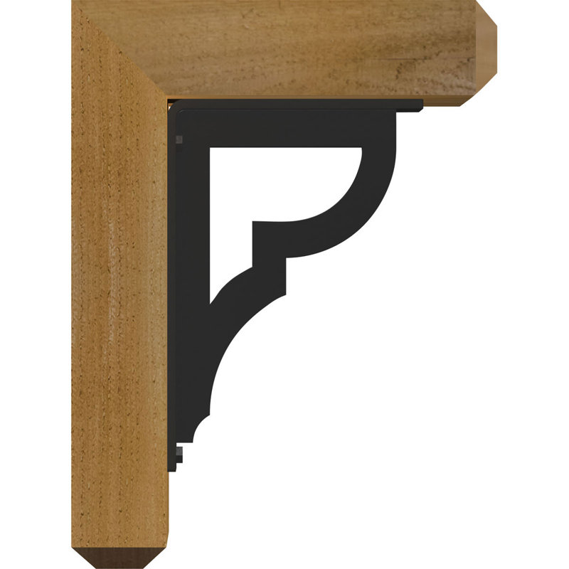Support de fer simple 4 po Bradford, H 12 po x P 9 1/2 po, Cèdre rouge de l'Ouest l 4 po x T 2 po (sciage br