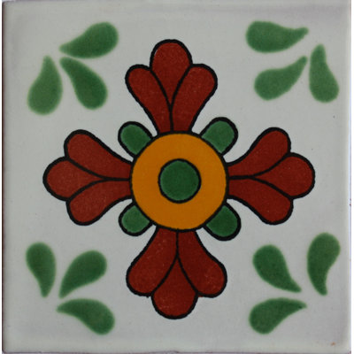 Carreau mexicain TalaMex Seville Talavera 2 pièces x 2 po 2 pièces x 2 po