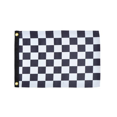 Checkered Flag Lustre 12x18 Grommet Flag