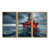 Toile avec cadre flottant or