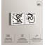 Ensemble d'art mural moderne « Dreaming in Lines » avec impression sous cadre-vitrine par Art Remedy, cadre noir, 12 x 12-18529290-18529291