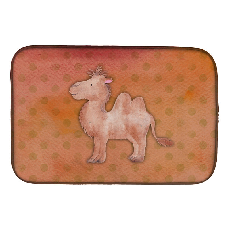 Tapis de séchage en aquarelle polkadot