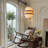 1-Light Pendant Light Minimalist Fabric-1098498798