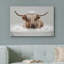 Vache «Drôle de salle de bain», «Shetland Cow», impression sur toile encadrée-93629070-119598466-93629069