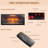 42 Inch Infrared Electric Fireplace With Removable Trim, Csa/ul Certified, 1500w/5018 Btu Heater, 8h Timer, 4 Flame Brightness Levels, Western Modern Style With Speaker-2022337102