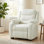 Fauteuil inclinable électrique avec massage, fauteuil inclinable avec moteur silencieux, beige