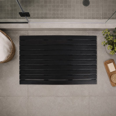Solid Wood Non-Slip Shower Mat
