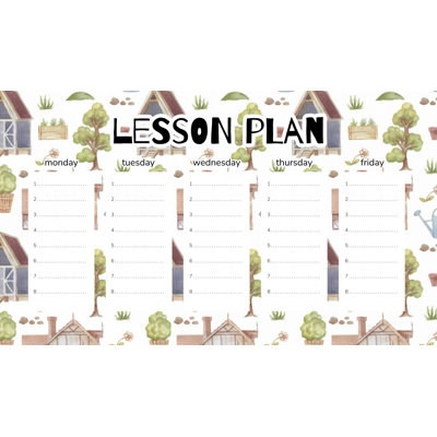 Magnetic Lesson Plan Busy Garden