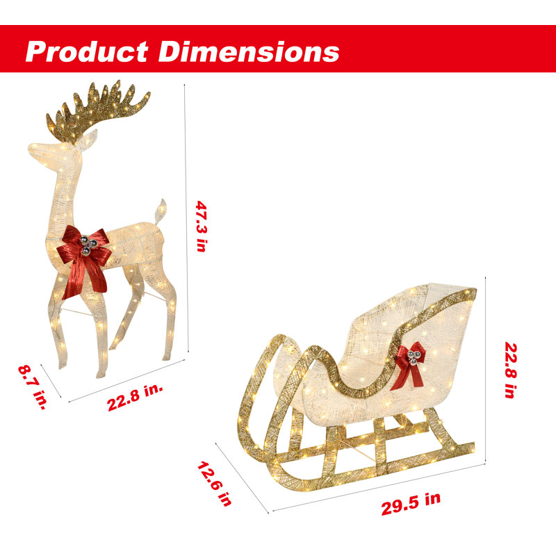 Deer Pulling A Cart
