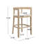 Tabouret de comptoir en bois d'hévéa Gurseese-884158200-875389641