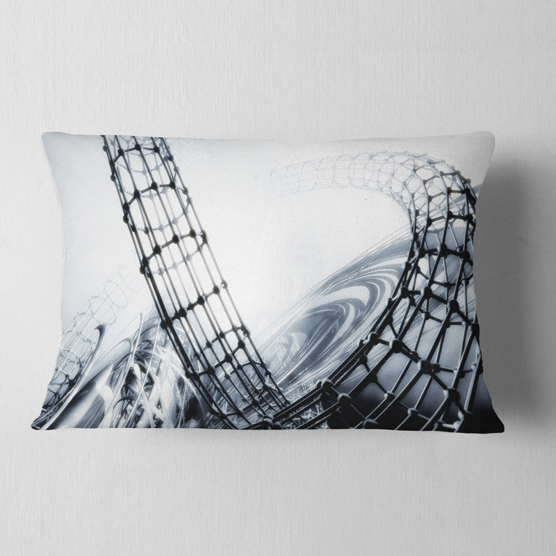 Coussin décoratif en forme de style 3d fractal