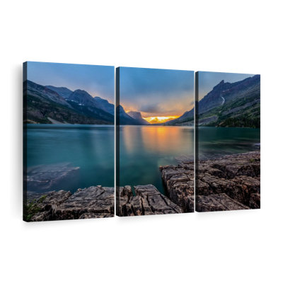 «St Mary Lake Montana» sur toile
