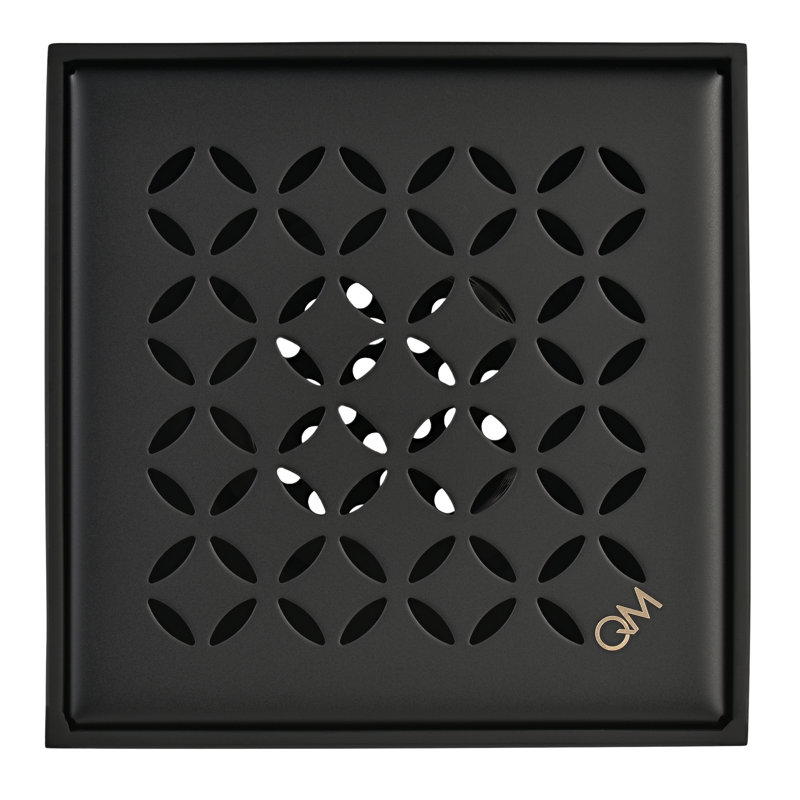 4'' W Grid, Black