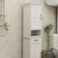Armoire sur pied Slim White