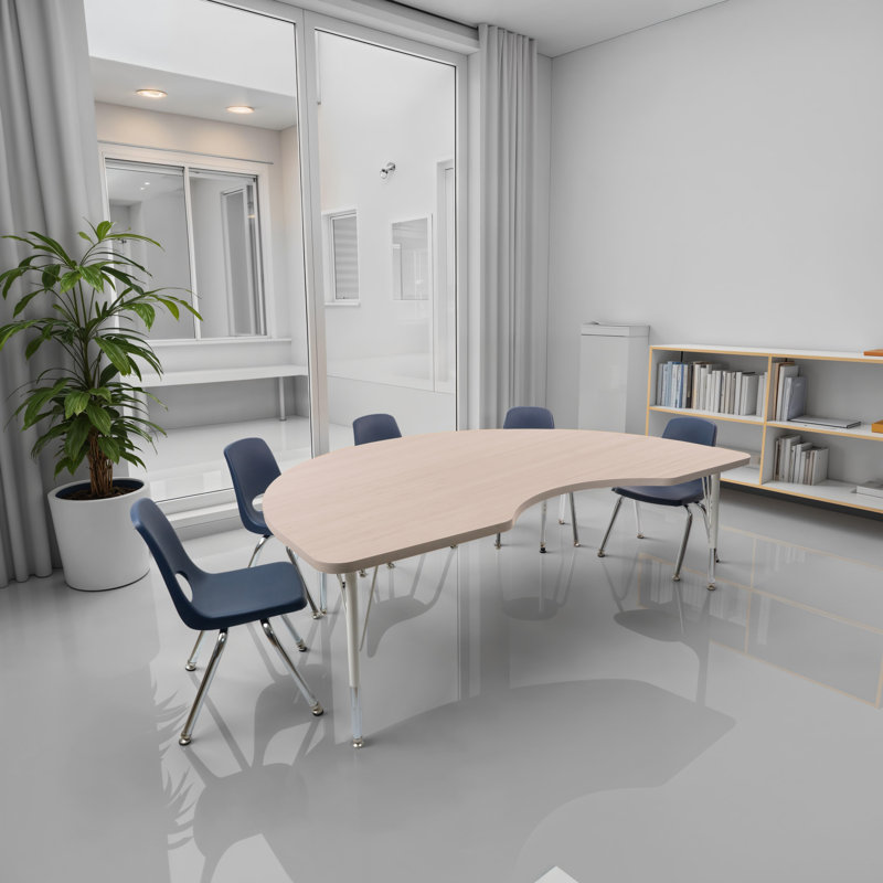 Table d'activité 48 po x 72 po Kidney, Asian Sand, 48" x 72" Kidney