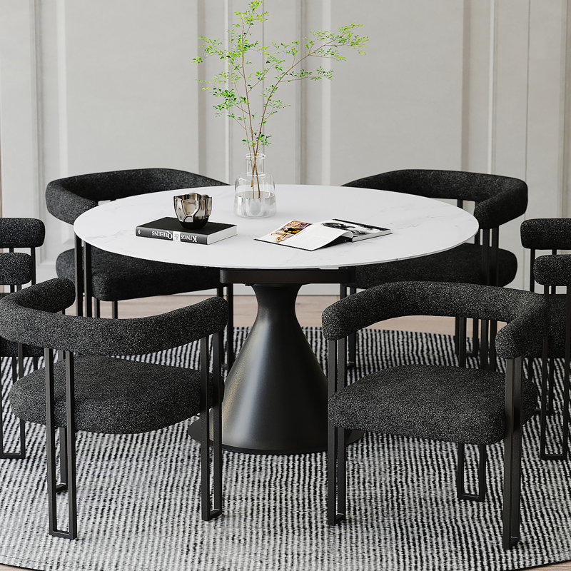 Table de salle à manger extensible Isaack, Blanc